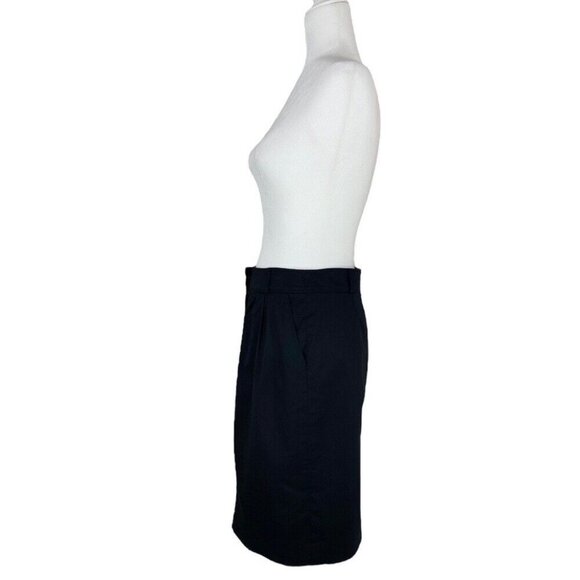 Burberry London Women's Black Minimalist Straight‎ Boss Career Skirt IT 38/W29 - Picture 4 of 13